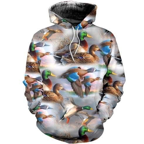 Duck Waterfowl Hunting 3D Hoodie 07023