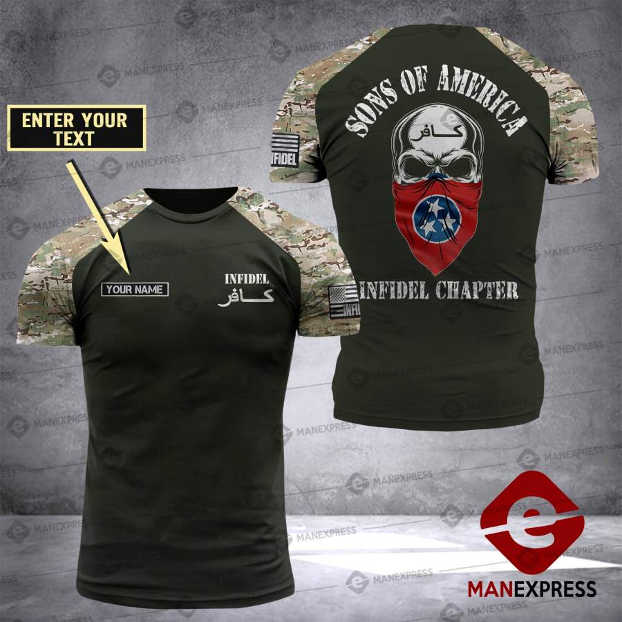 AH SONS OF AMERICA – TENNESSEE INFIDEL T-SHIRT PRINTED