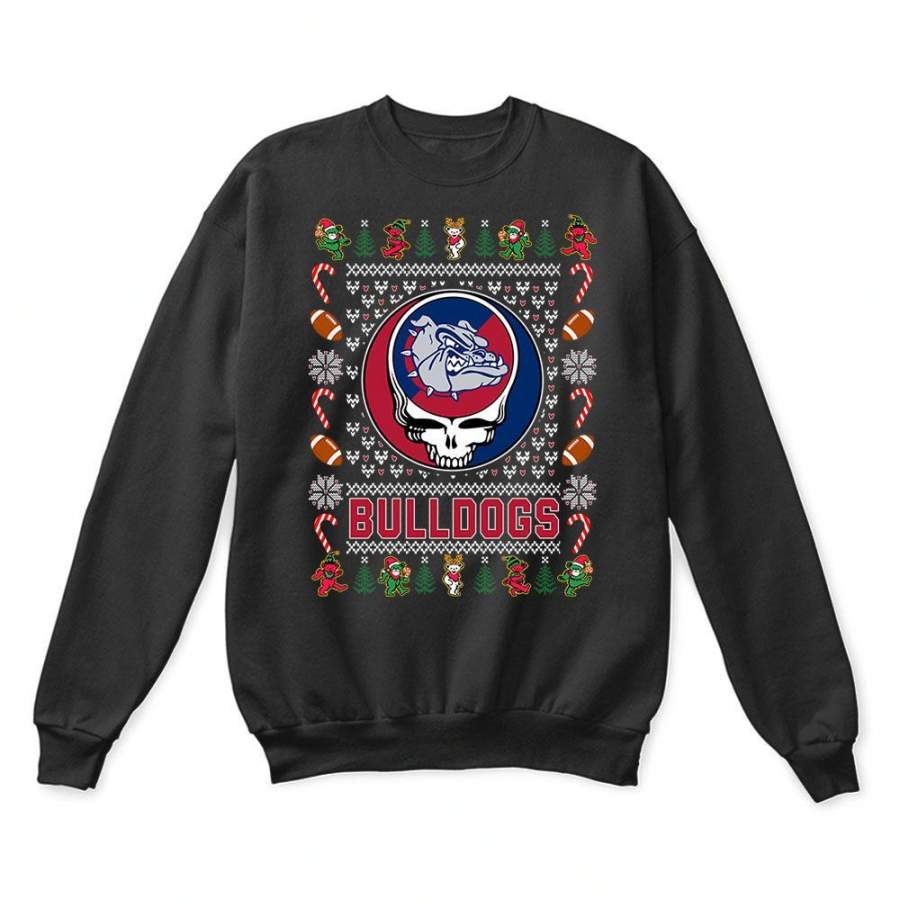 Gonzaga Bulldogs x Grateful Dead Christmas Ugly Sweater