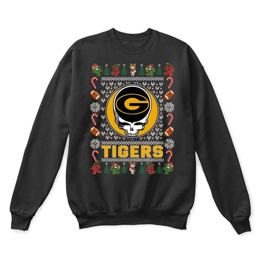 Grambling State Tigers x Grateful Dead Christmas Ugly Sweater