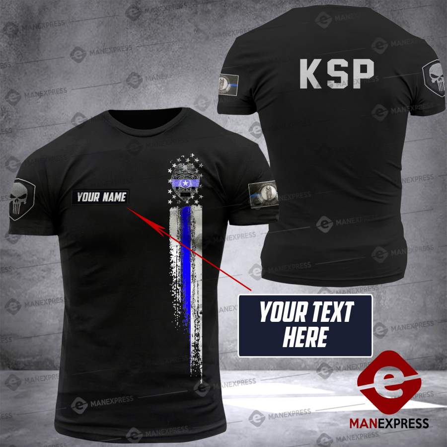 AH PERSONALIZED KENTUCKY POLICE T-SHIRT PRINTED