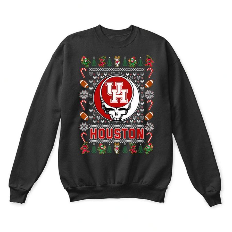 Houston Cougars x Grateful Dead Christmas Ugly Sweater