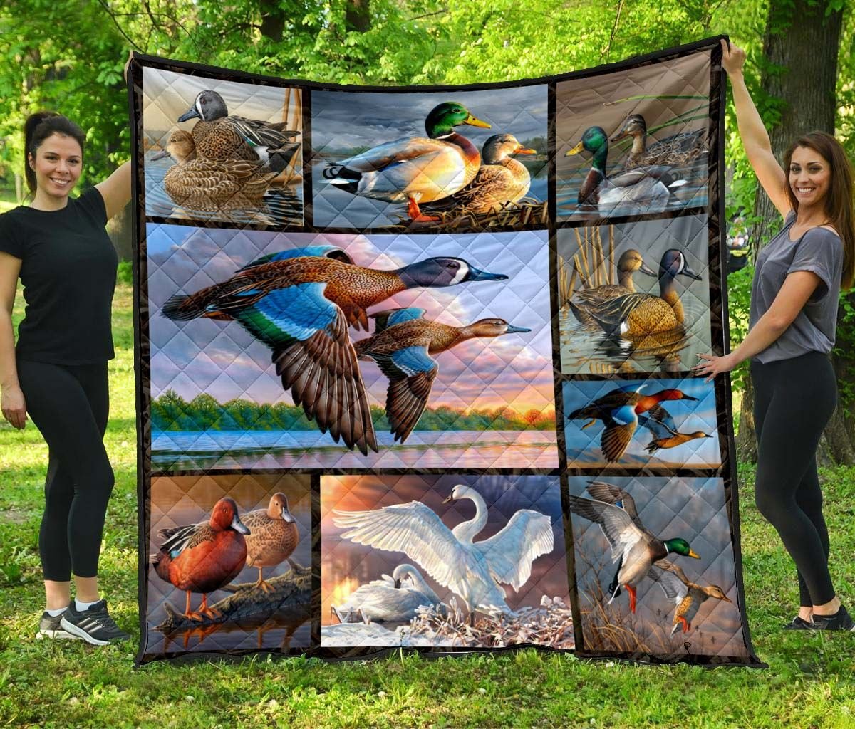 Duck Lovers Waterfowl Hunting Quilt 06895