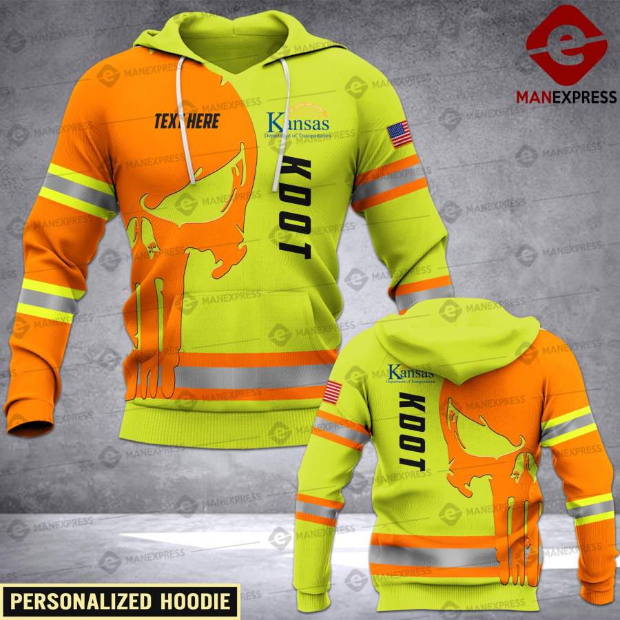 Customized KDOT – Kansas Department of Transportation 3D SAFETY Hoodie