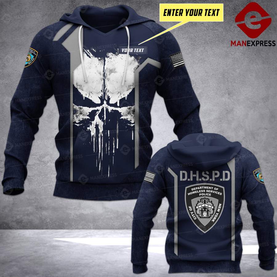 AH PERSONALIZED New York City Department of Homeless Services – D.H.S.P.D POLICE HOODIE PRINTED