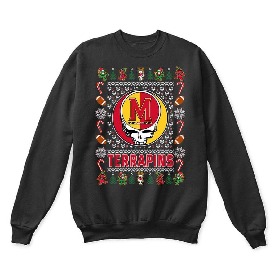 Maryland Terrapins x Grateful Dead Christmas Ugly Sweater