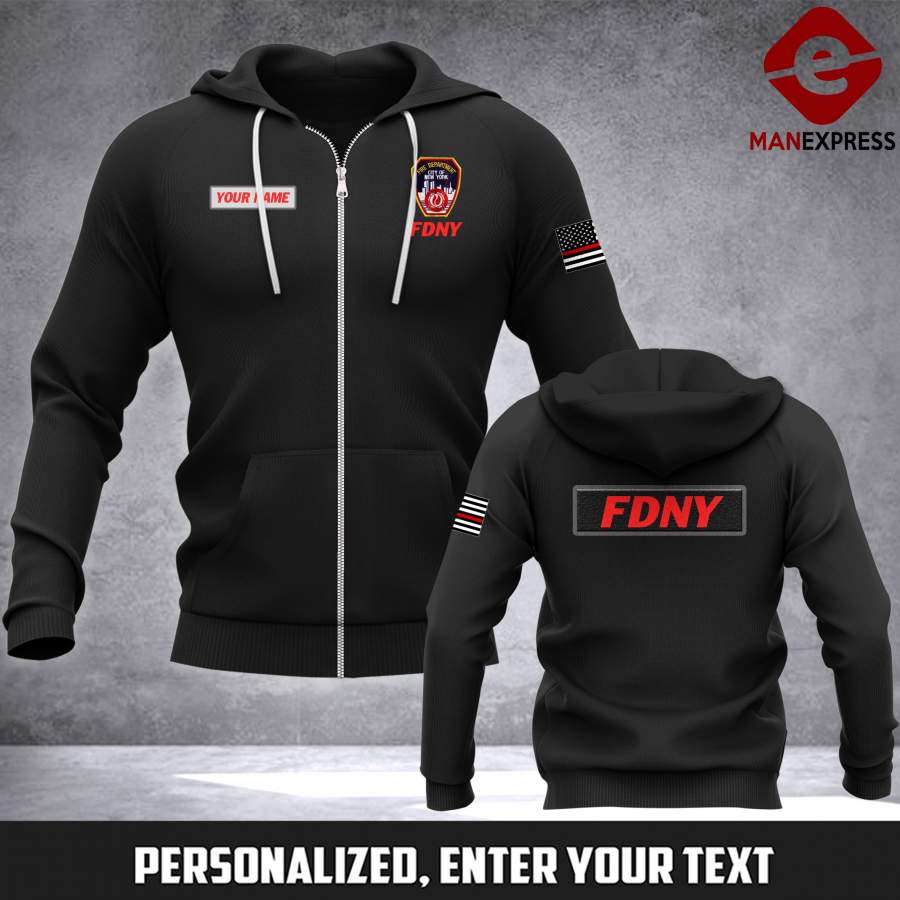 LMT214 FDNY – New york fire department 3D HOODIE