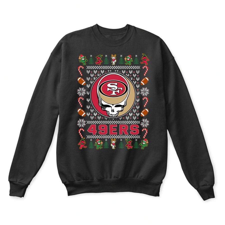 San Francisco 49ers x Grateful Dead Christmas Ugly Sweater