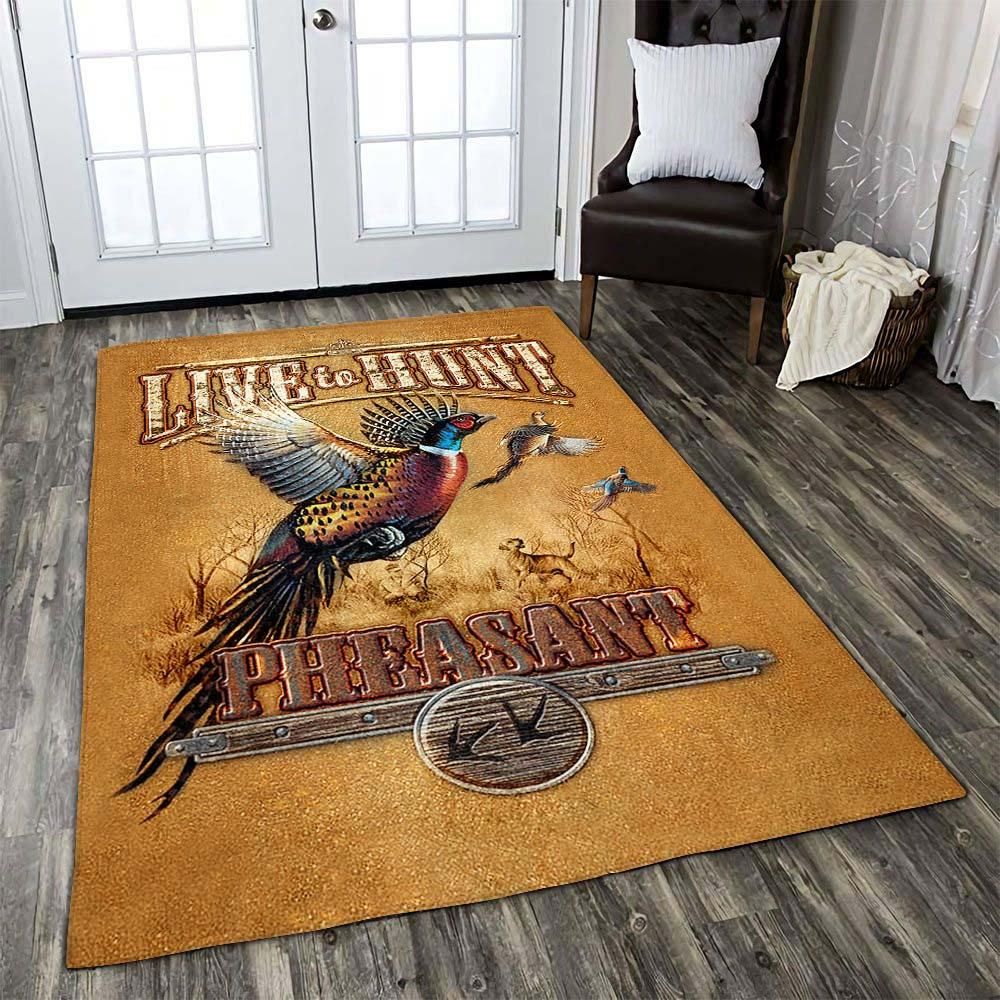 Pheasant Hunting Area Rug 06909