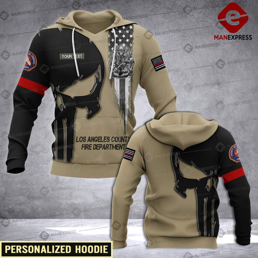 DH Los Angeles Fire Department CUSTOMIZE HOODIE 3D 1704