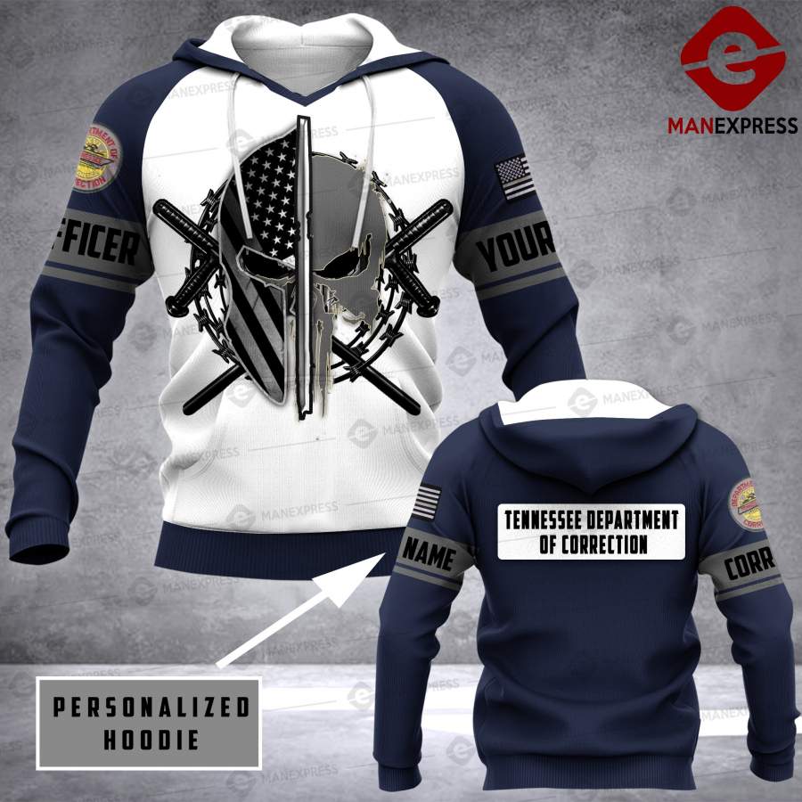 DH Tennessee Department of Correction CUSTOMIZE HOODIE 3D 1604