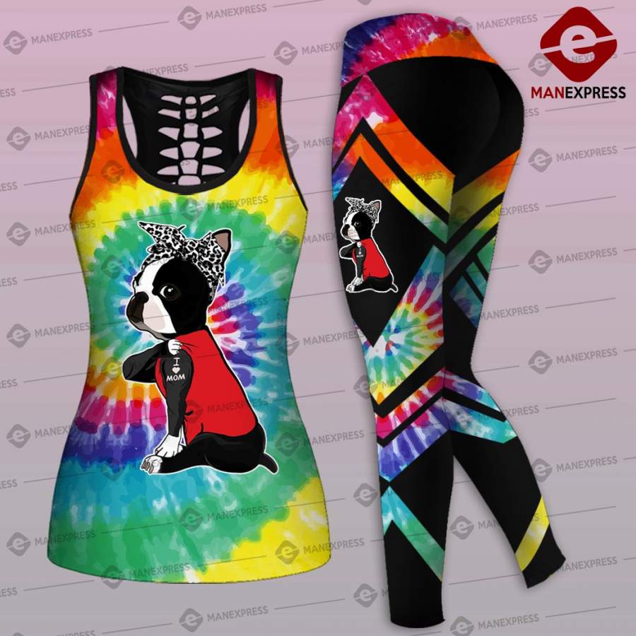 BOSTON TERRIER LOVE MOM COMBO TANK + LEGGING LMT