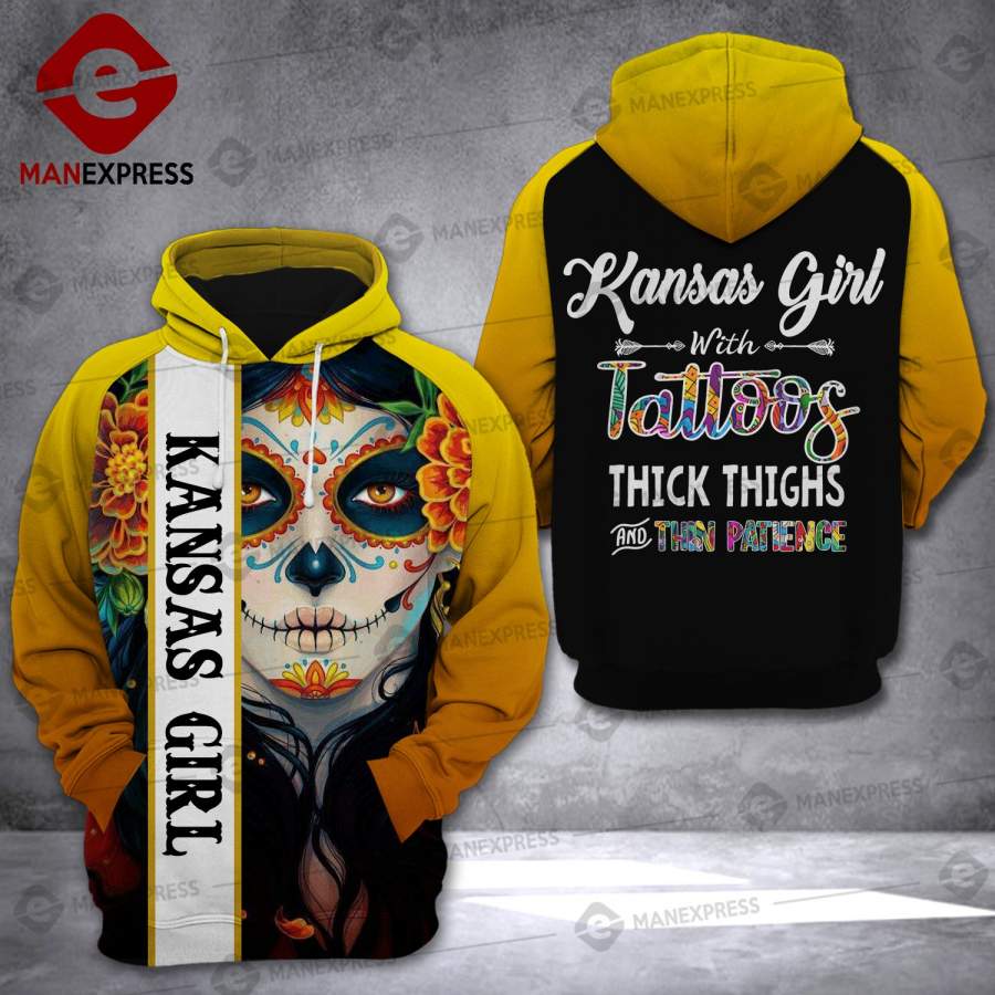 Kansas Girl 3D printed hoodie TPT