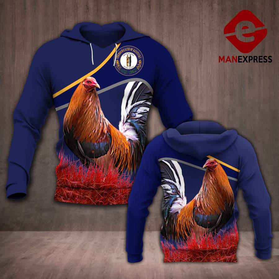 Kentucky Rooster 3D printed hoodie AKC Chicken