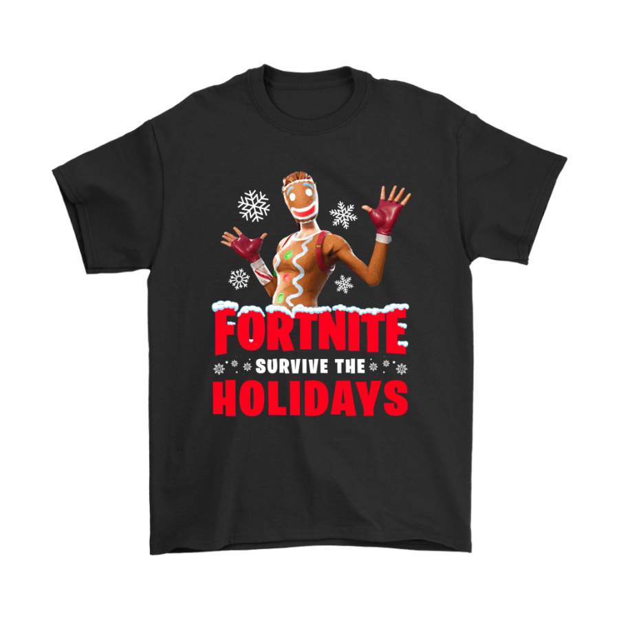 Fortnite Survive Holiday Gingerbread Man Christmas Shirts