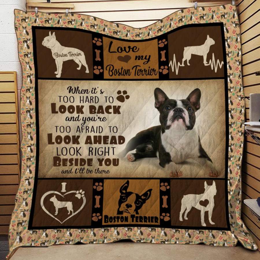 BOSTON TERRIER QUILT PLANKET