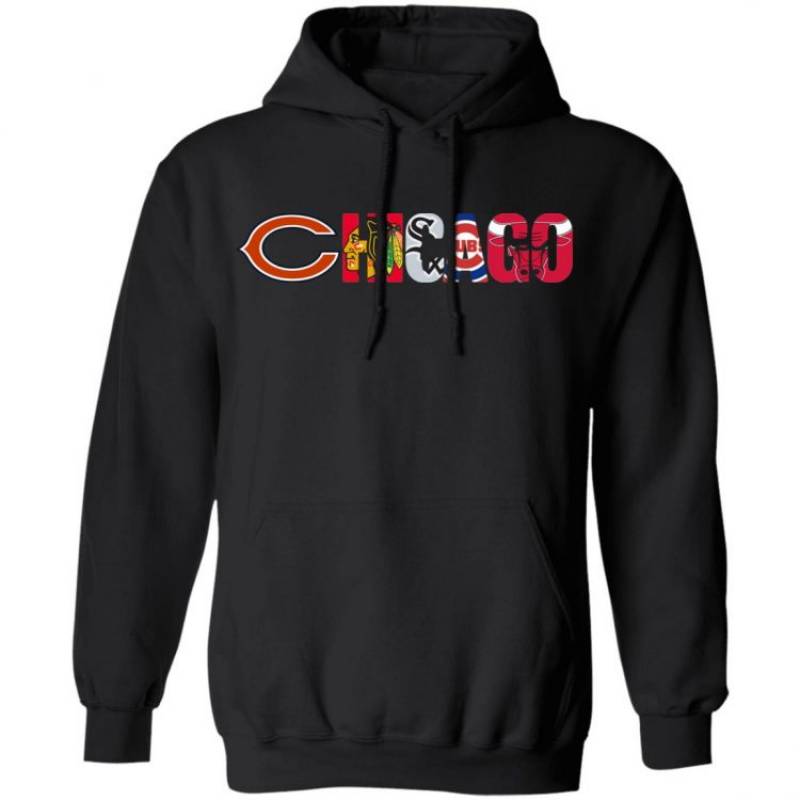 All Five Chicago Sports Team Logo Hoodie