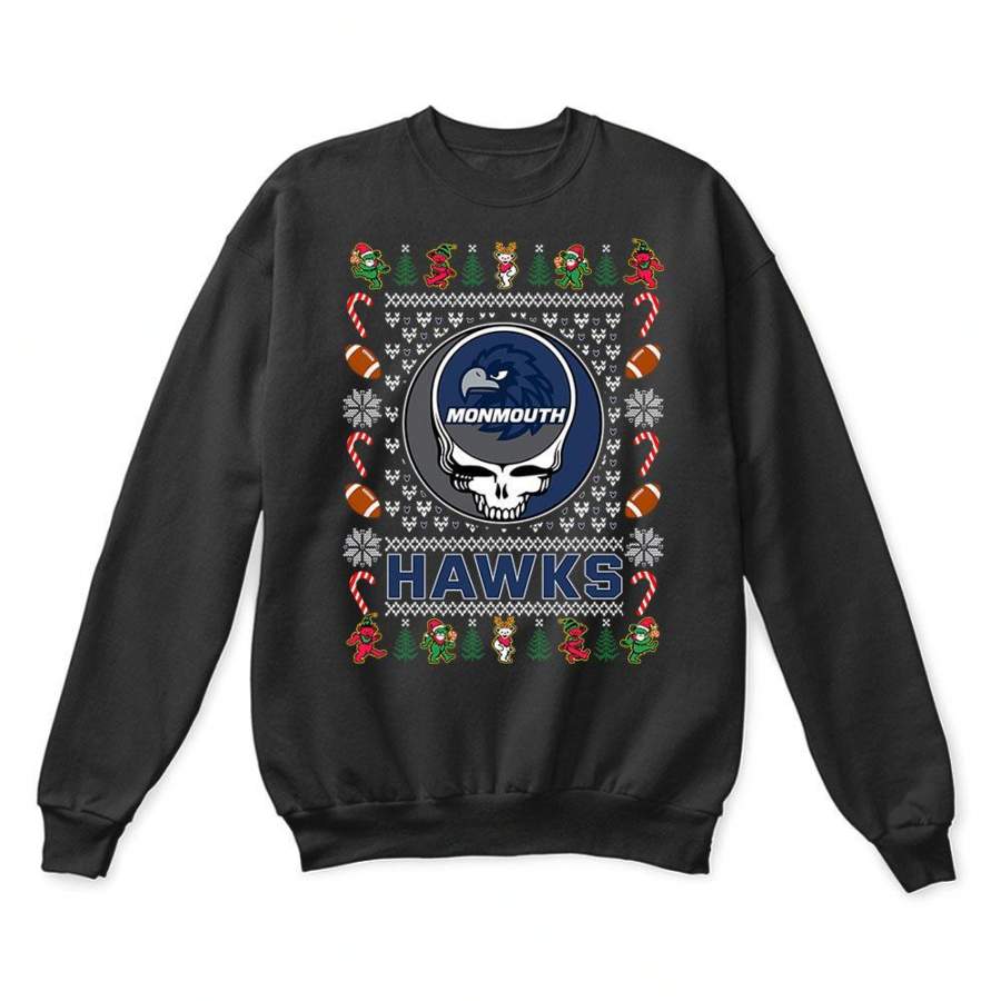 Monmouth Hawks x Grateful Dead Christmas Ugly Sweater