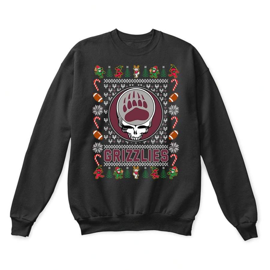 Montana Grizzlies x Grateful Dead Christmas Ugly Sweater