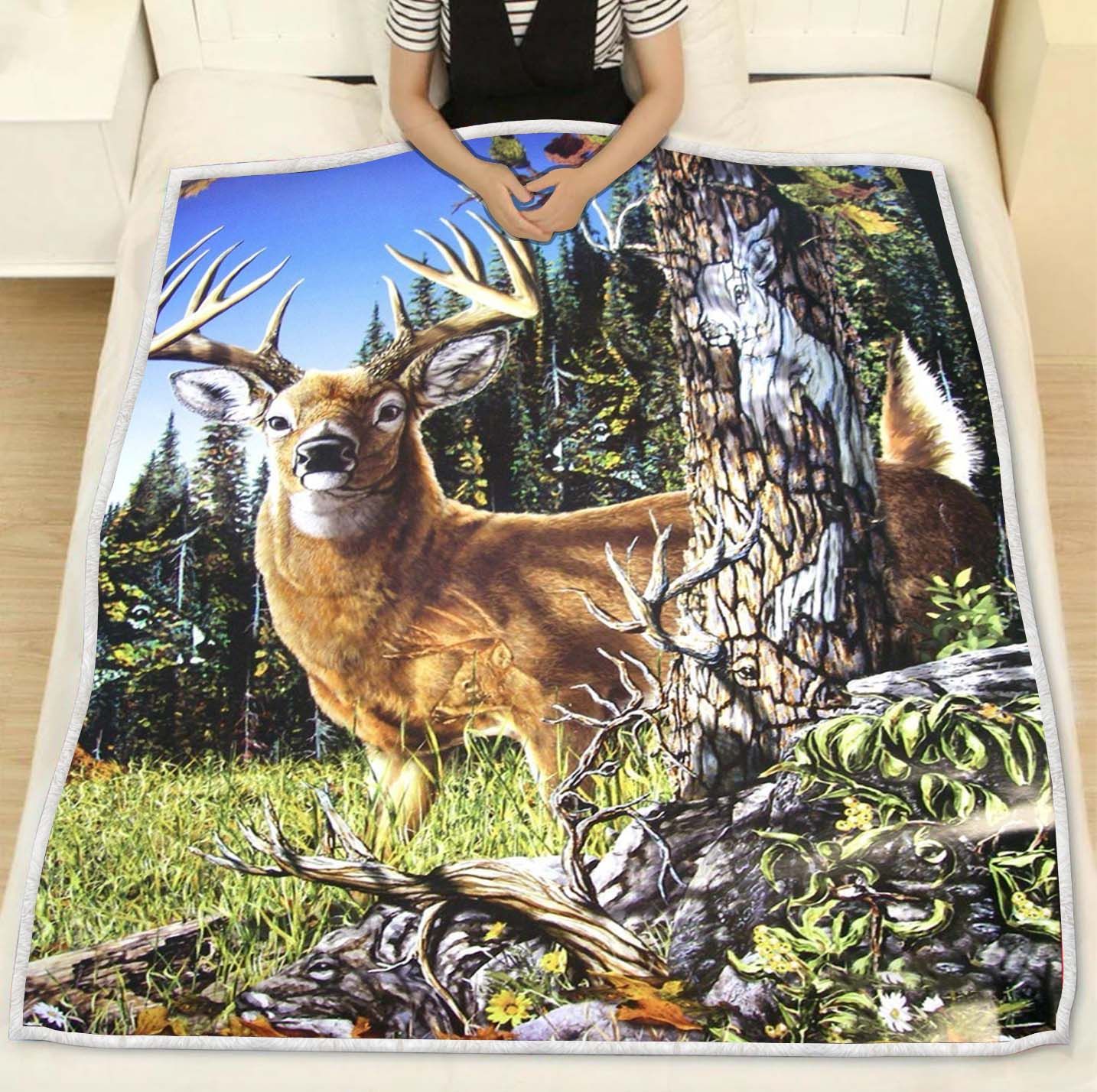 Deer Hunting Lovers Blanket 06966