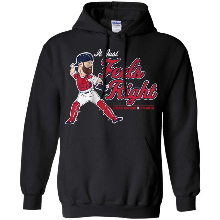 Atlanta Braves Brian Mccann It Just Feels Right Hoodie – Moano Store