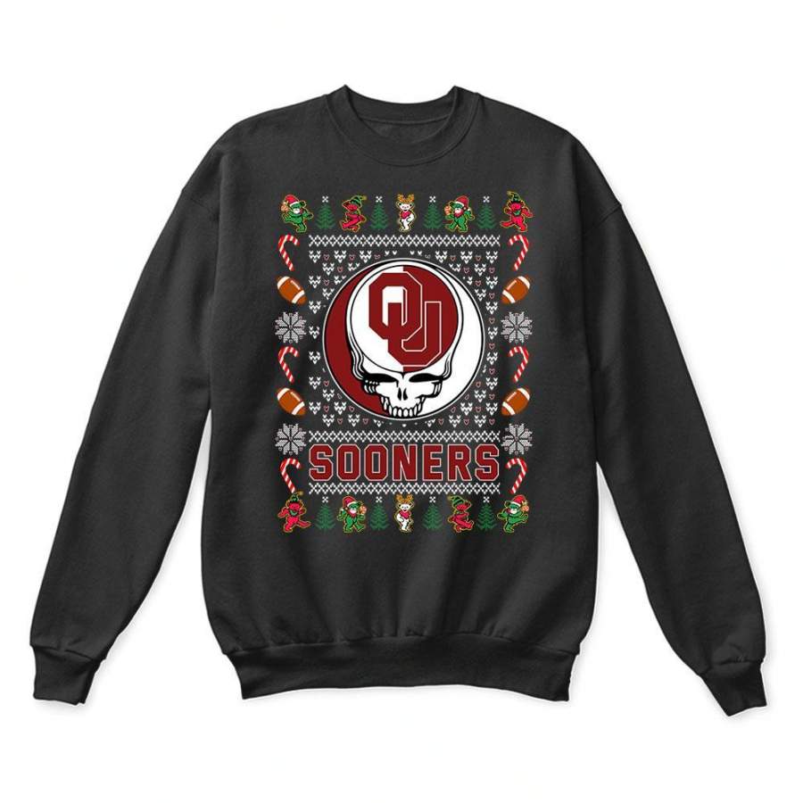 Oklahoma Sooners x Grateful Dead Christmas Ugly Sweater