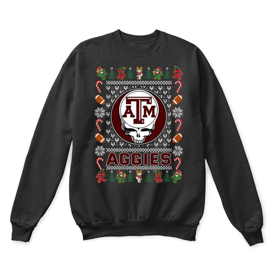 Texas A&M Aggies x Grateful Dead Christmas Ugly Sweater