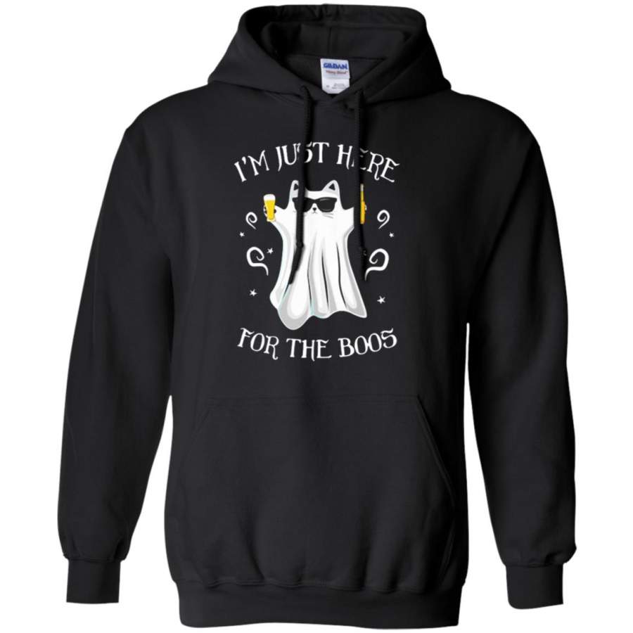 I’m just here for the boos Halloween cat ghost Hoodie – Moano Store