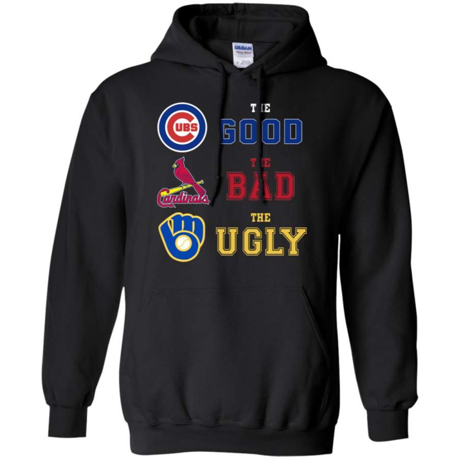 Chicago Cubs The good Cardinals the bad Milwaukee Brewers Glove the ugly Hoodie – Moano Store