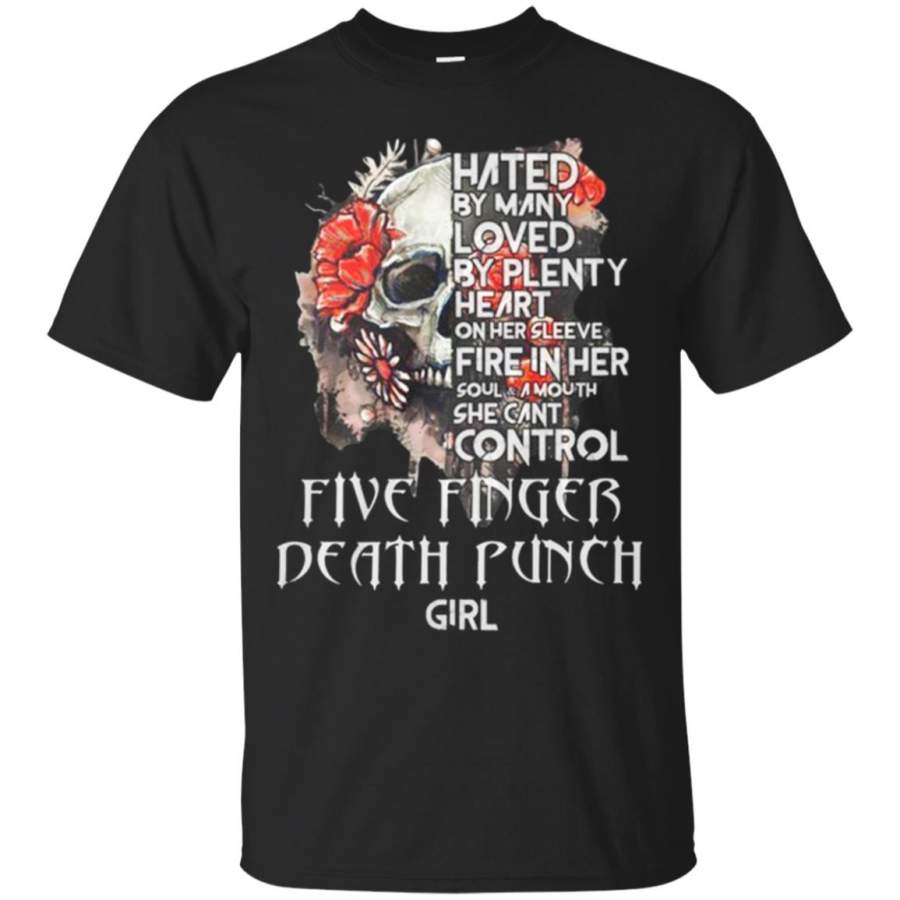 Five Finger Death Punch Skull Girl T Shirt – Moano Store