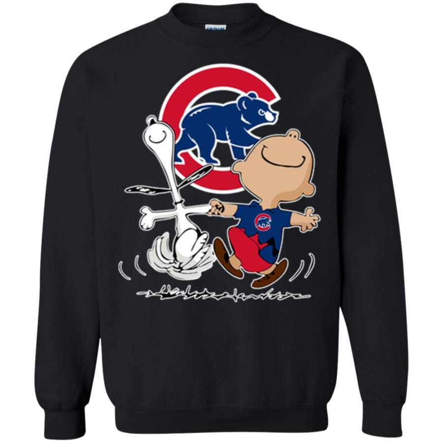 Charlie Brown and Snoopy Chicago Cubs Sweatshirt – Moano Store