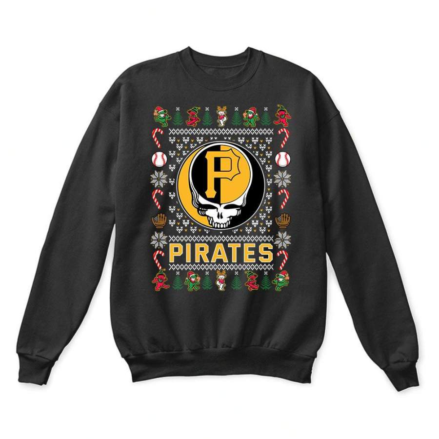 Pittsburgh Pirates x Grateful Dead Christmas Ugly Sweater