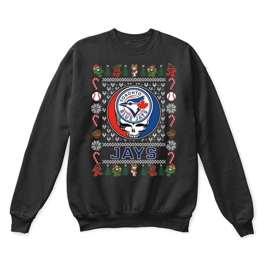 Toronto Blue Jays x Grateful Dead Christmas Ugly Sweater