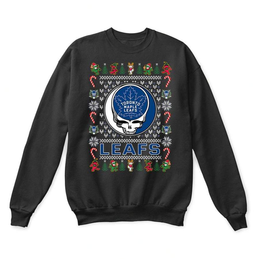 Toronto Maple Leafs x Grateful Dead Christmas Ugly Sweater