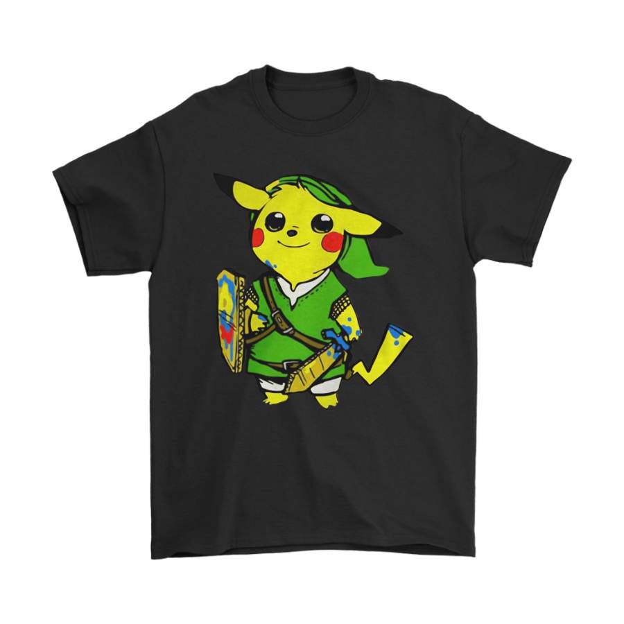 The Legend Of Zelda Pokemon Pikachu Link Shirts