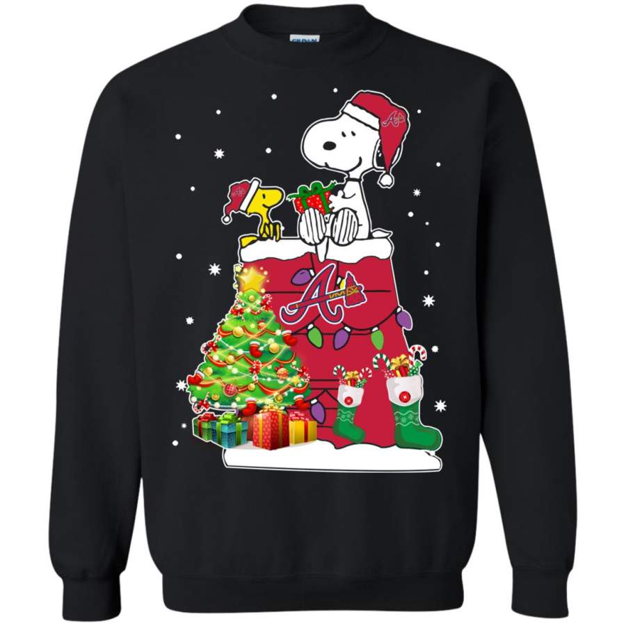 Atlanta Braves Snoopy & Woodstock Christmas Shirt Sweatshirt – Moano Store