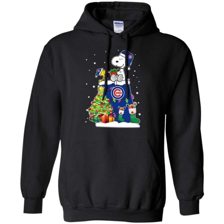 Chicago Cubs Snoopy & Woodstock Christmas Shirt Hoodie – Moano Store