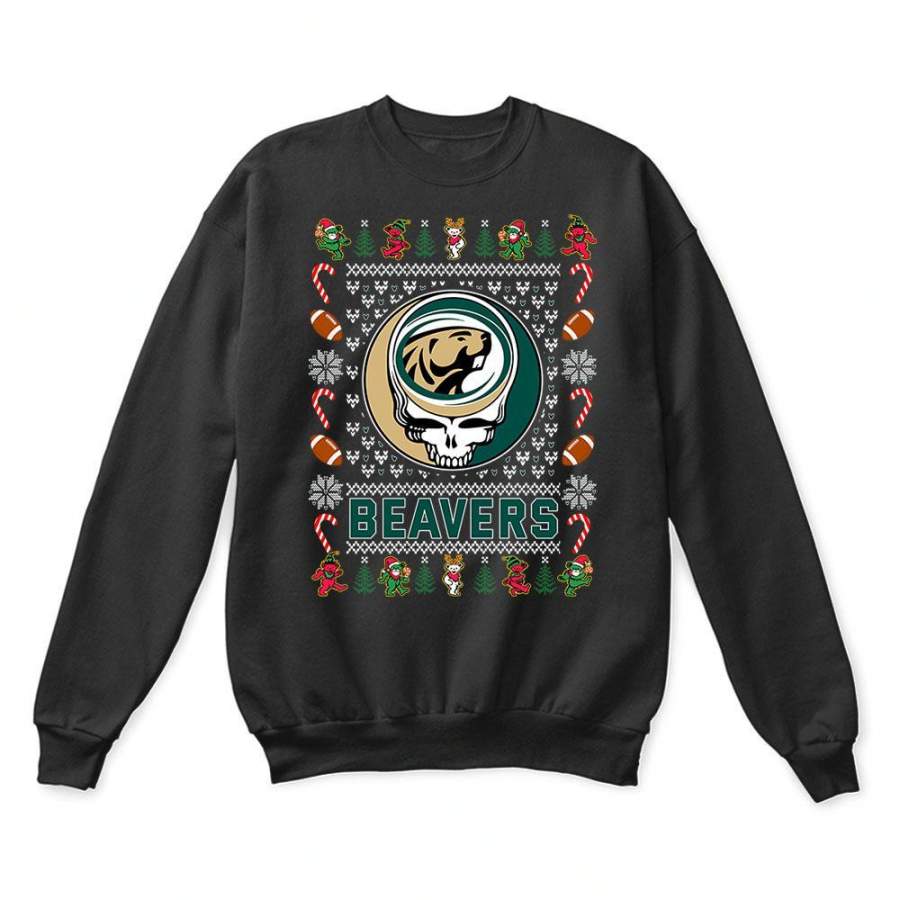 Bemidji State Beavers x Grateful Dead Christmas Ugly Sweater