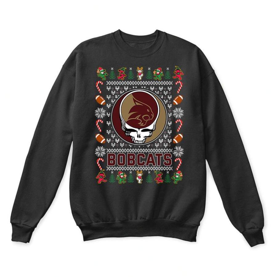 Texas State Bobcats x Grateful Dead Christmas Ugly Sweater