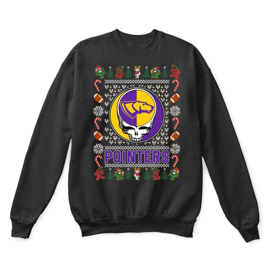 Wisconsin-Stevens Point Pointers x Grateful Dead Christmas Ugly Sweater