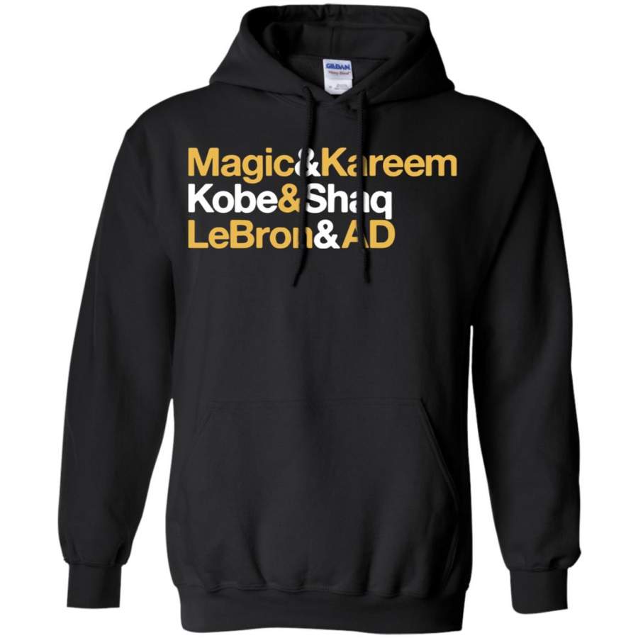 Magic And Kareem Kobe And Shaq Lebron And Ad Los Angeles Hoodie – Moano Store