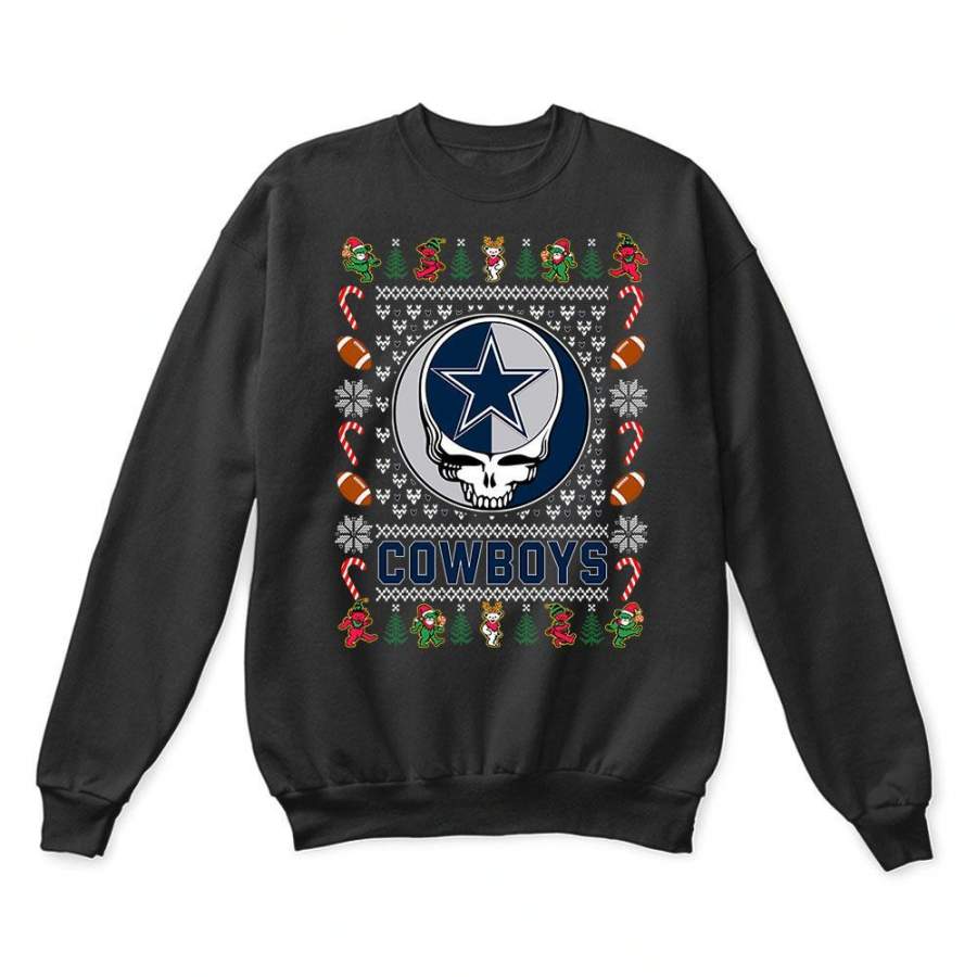 Dallas Cowboys x Grateful Dead Christmas Ugly Sweater