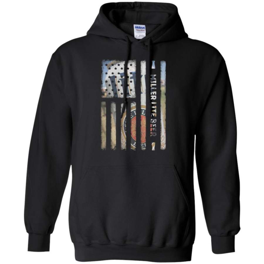 America Flag Miller Lite beer Hoodie – Moano Store