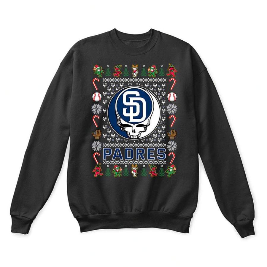 San Diego Padres x Grateful Dead Christmas Ugly Sweater