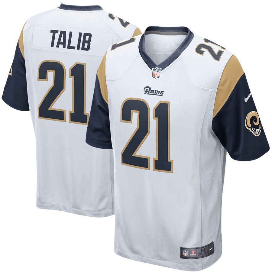 Aqib Talib Los Angeles Rams Game White 3D Jersey