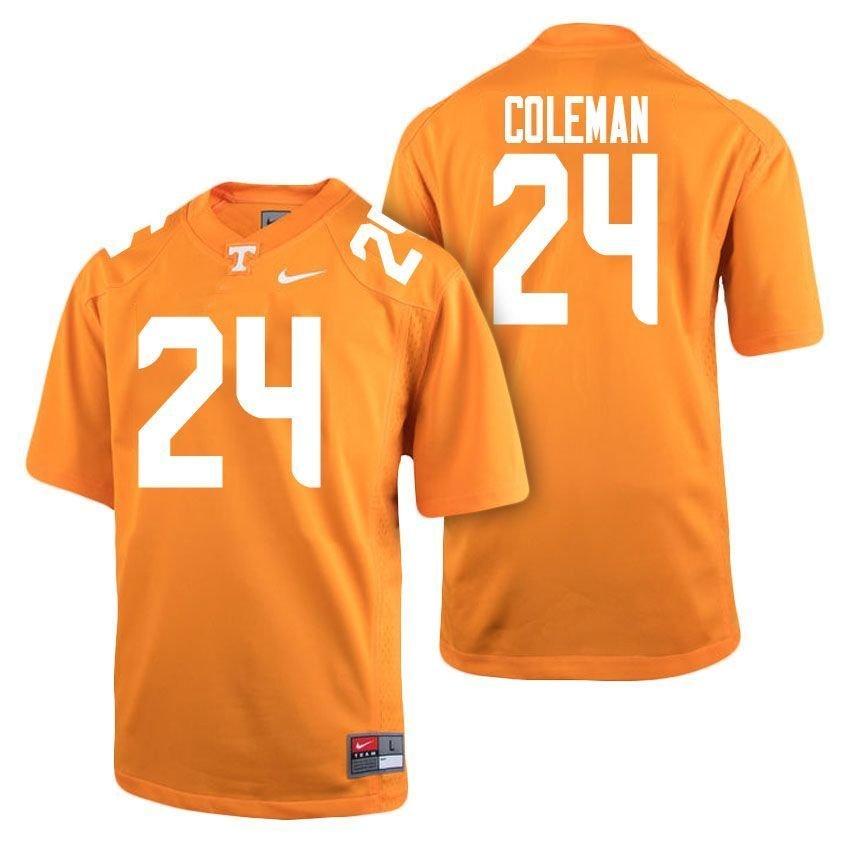 Male Tennessee Volunteers Orange Trey Coleman College Football Freshman Limited 3D Jersey