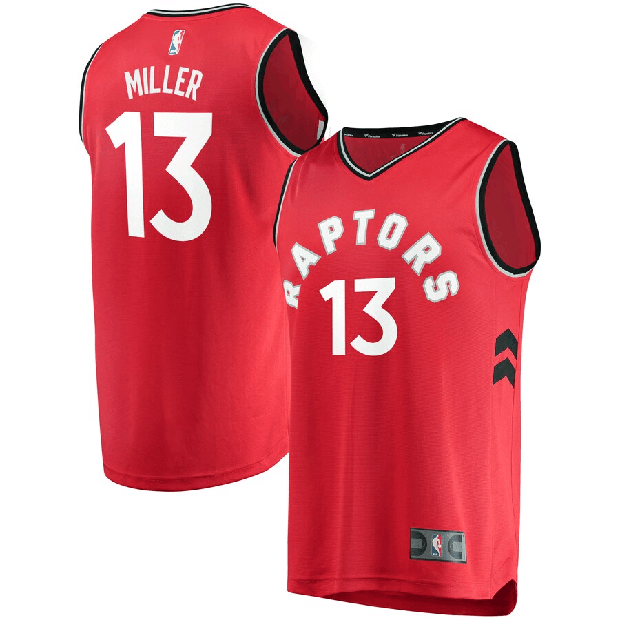 Malcolm Miller Toronto Raptors Fanatics Branded Fast Break Player Red Icon Edition 3D Jersey