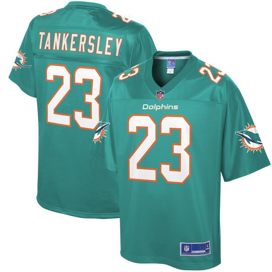 Dolphins Cordrea Tankersley Aqua Player Jersey