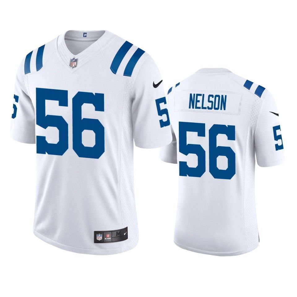 Indianapolis Colts Quenton Nelson White 2021 Vapor Limited Mens 3D Jersey