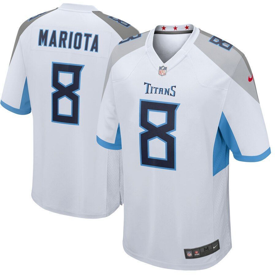 Marcus Mariota Tennessee Titans Player Game White 3D Jersey